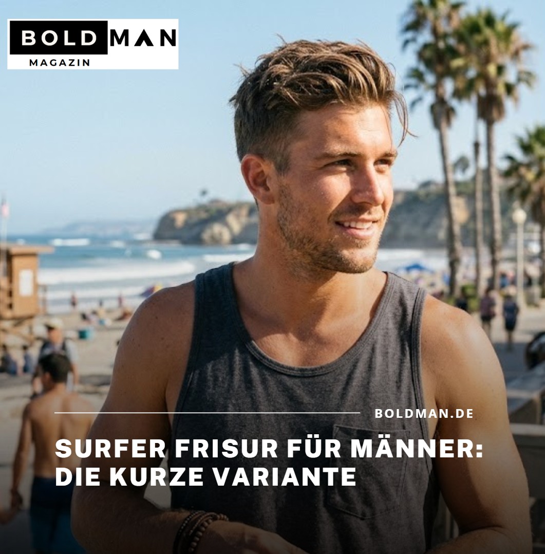 Surfer Frisur für Männer Die kurze Variante Surfer Frisur für Männer Die kurze Variante