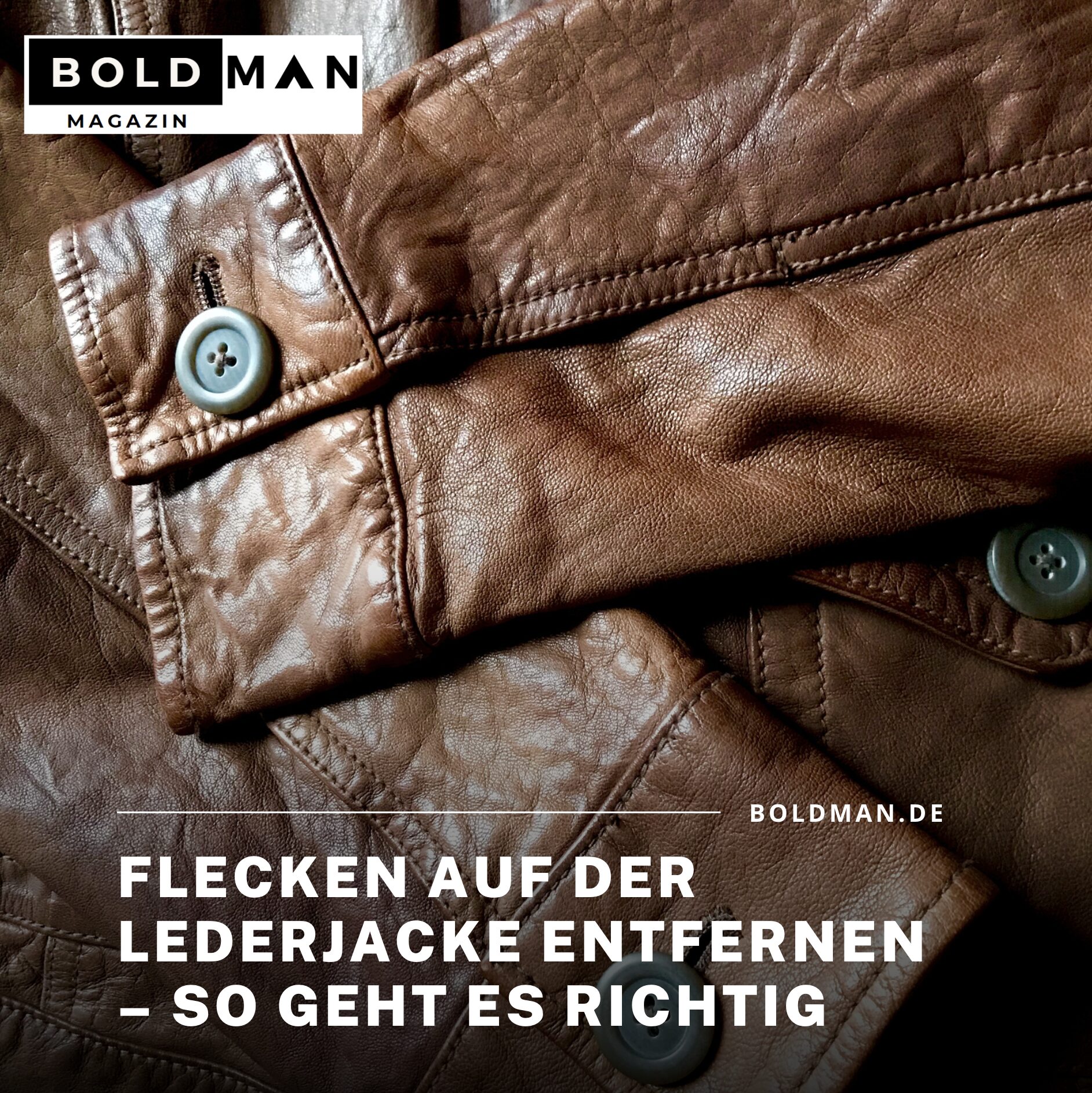 Flecken auf der Lederjacke entfernen – so geht es richtig