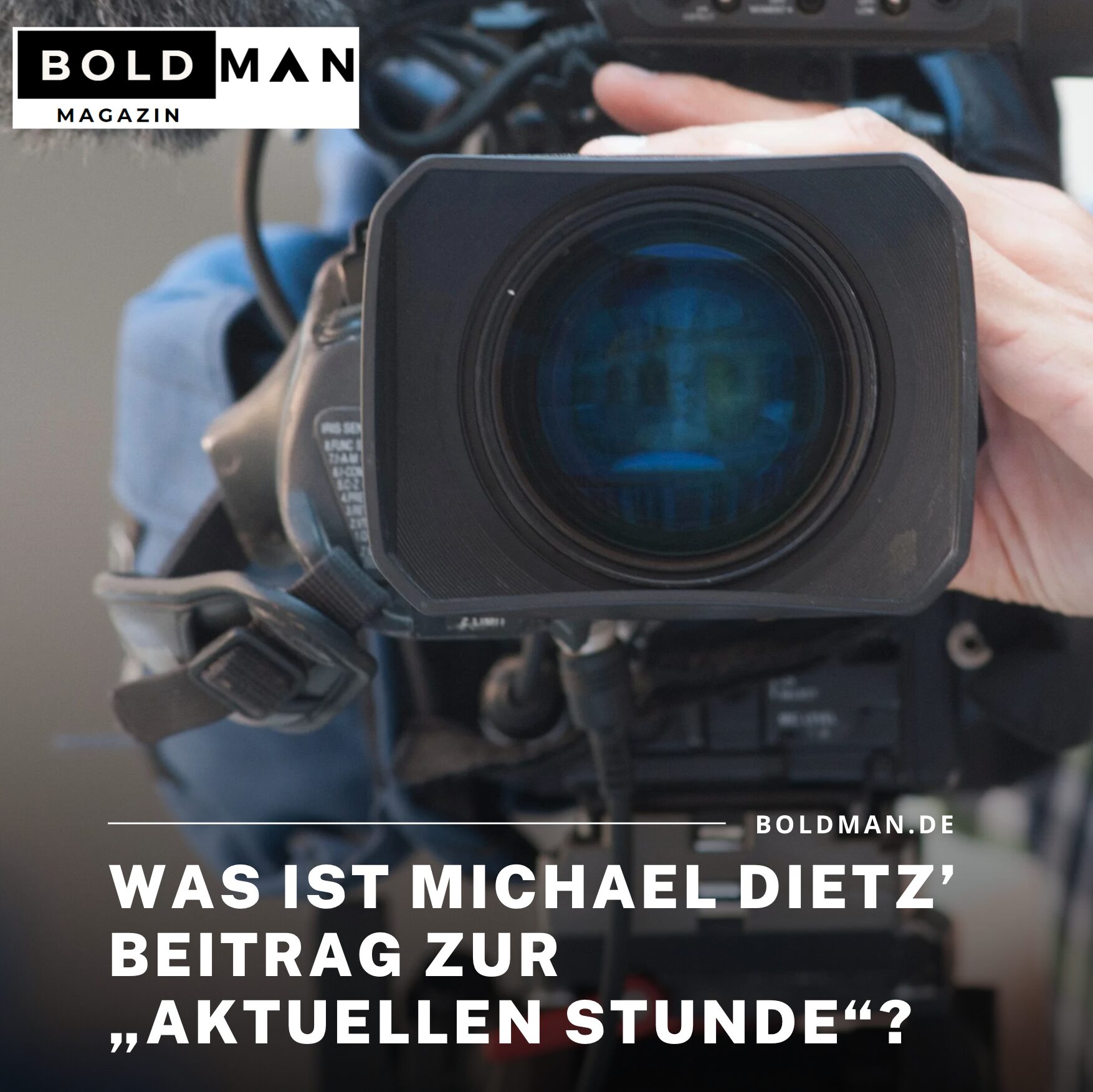 Was ist Michael Dietz’ Beitrag zur „Aktuellen Stunde“?