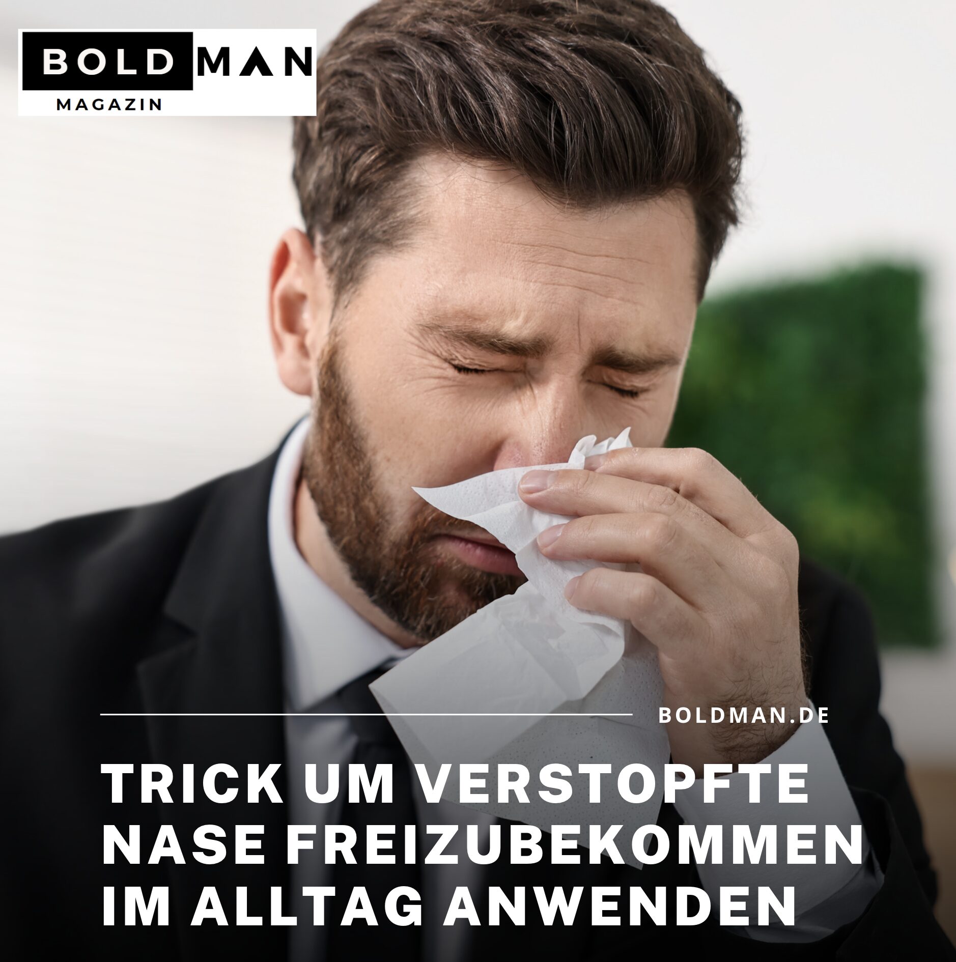 Trick um verstopfte Nase freizubekommen im Alltag anwenden Trick um verstopfte Nase freizubekommen im Alltag anwenden