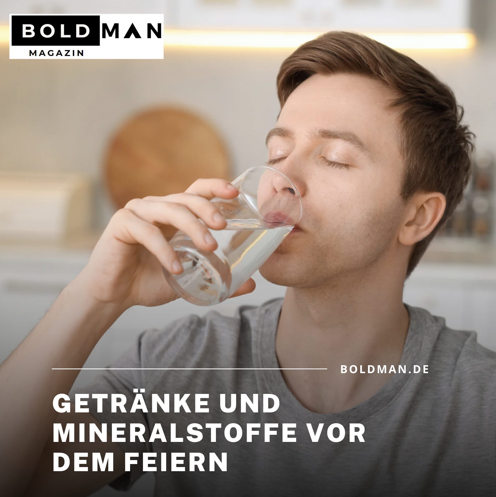 Getränke und Mineralstoffe vor dem Feiern Getränke und Mineralstoffe vor dem Feiern