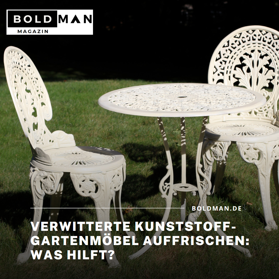 Verwitterte Kunststoff-Gartenmöbel auffrischen: Was hilft? Verwitterte Kunststoff-Gartenmöbel auffrischen: Was hilft?