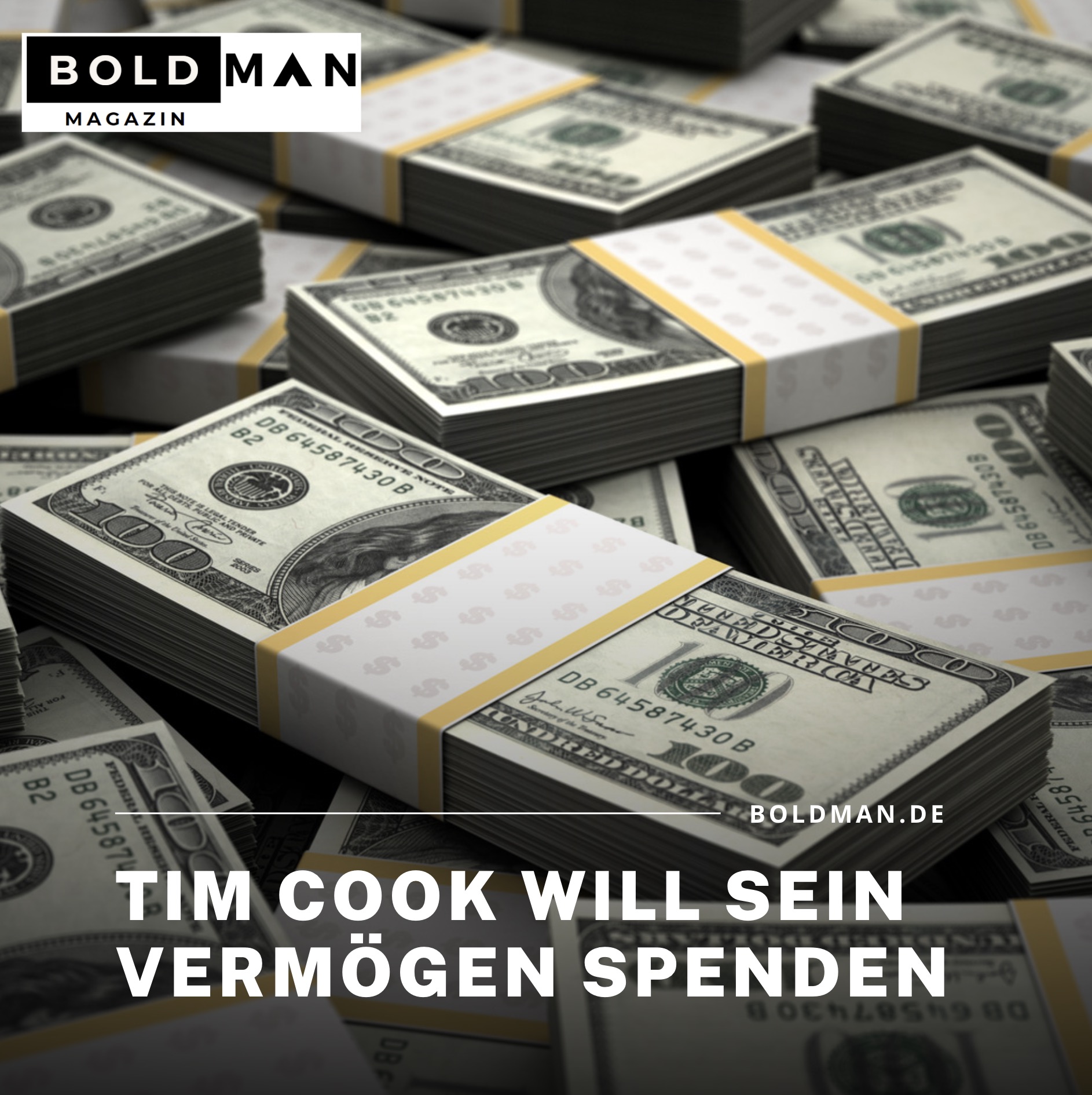 Tim Cook will sein Vermögen spenden Tim Cook will sein Vermögen spenden